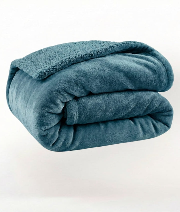 KELO LIVING Reversible King Size Blanket Cover – Teal-Flano