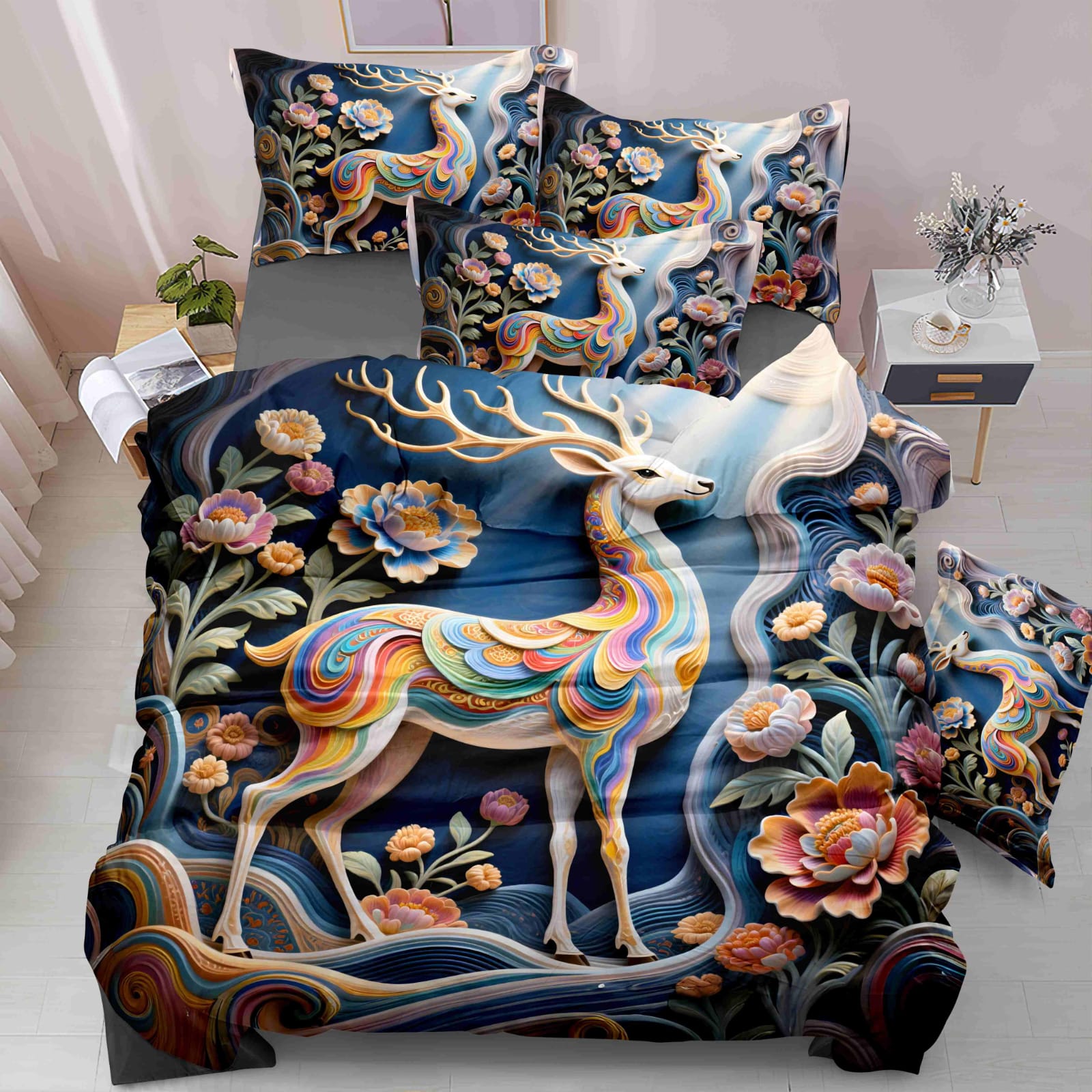 KELO LIVING 11D Royal  Premium Bedsheet