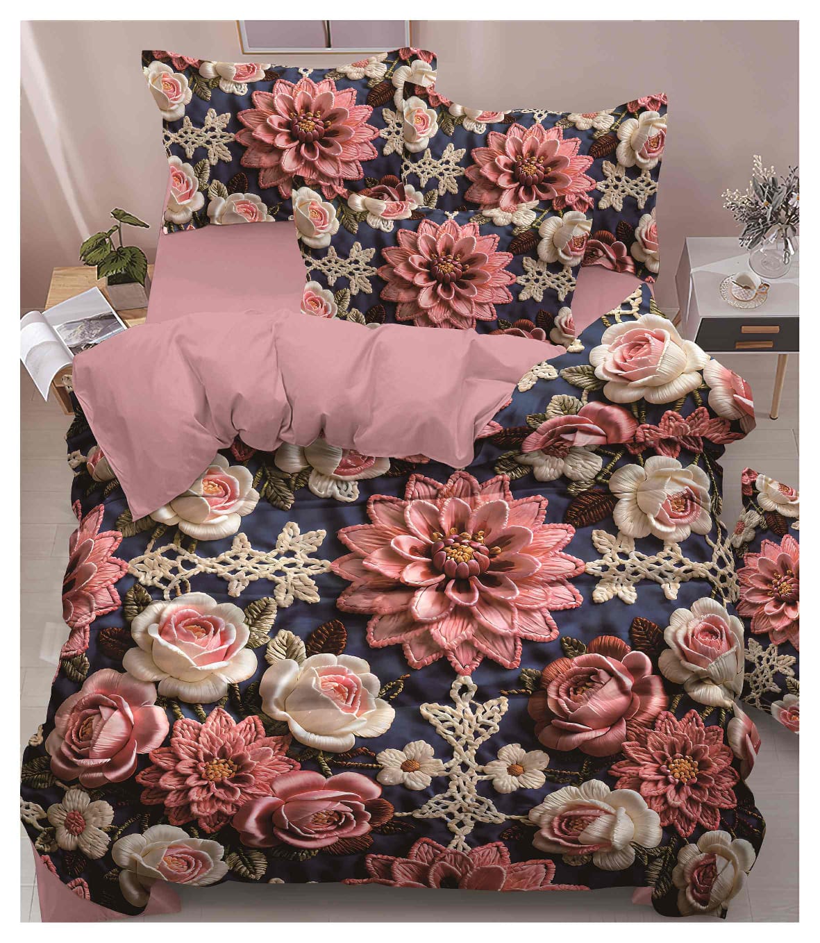 KELO LIVING 11D Digital Print Bedsheet