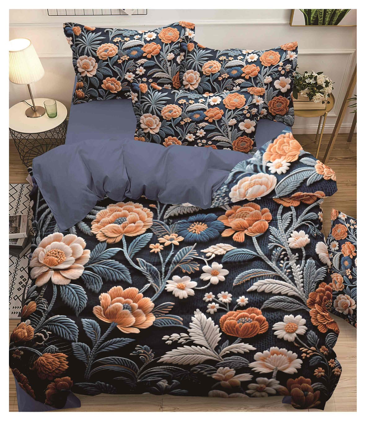 KELO LIVING 11D Digital Print Bedsheet