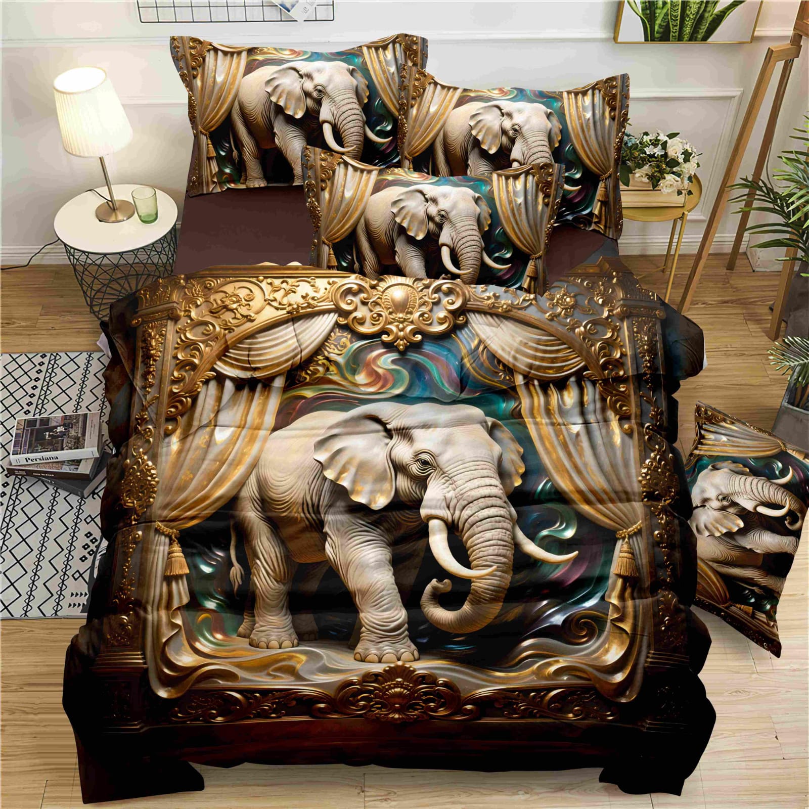 KELO LIVING 11D Royal  Premium Bedsheet