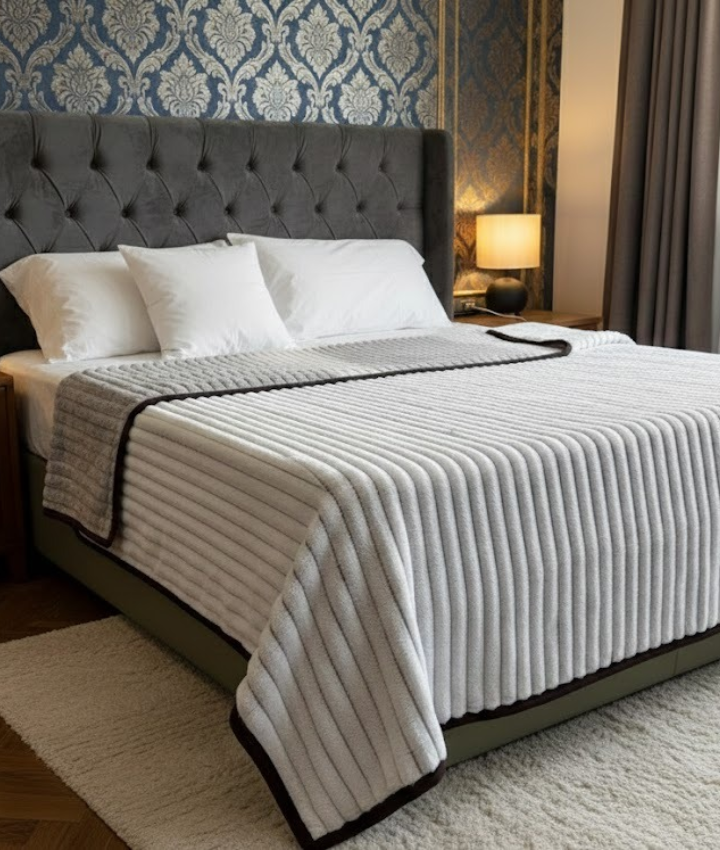 Kelo Living Premium All Seasion Ac Blanket With 3d Lining Effect With Dual Shades