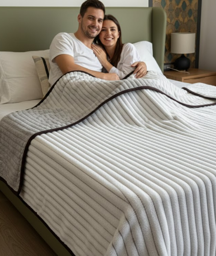 Kelo Living Premium All Seasion Ac Blanket With 3d Lining Effect With Dual Shades