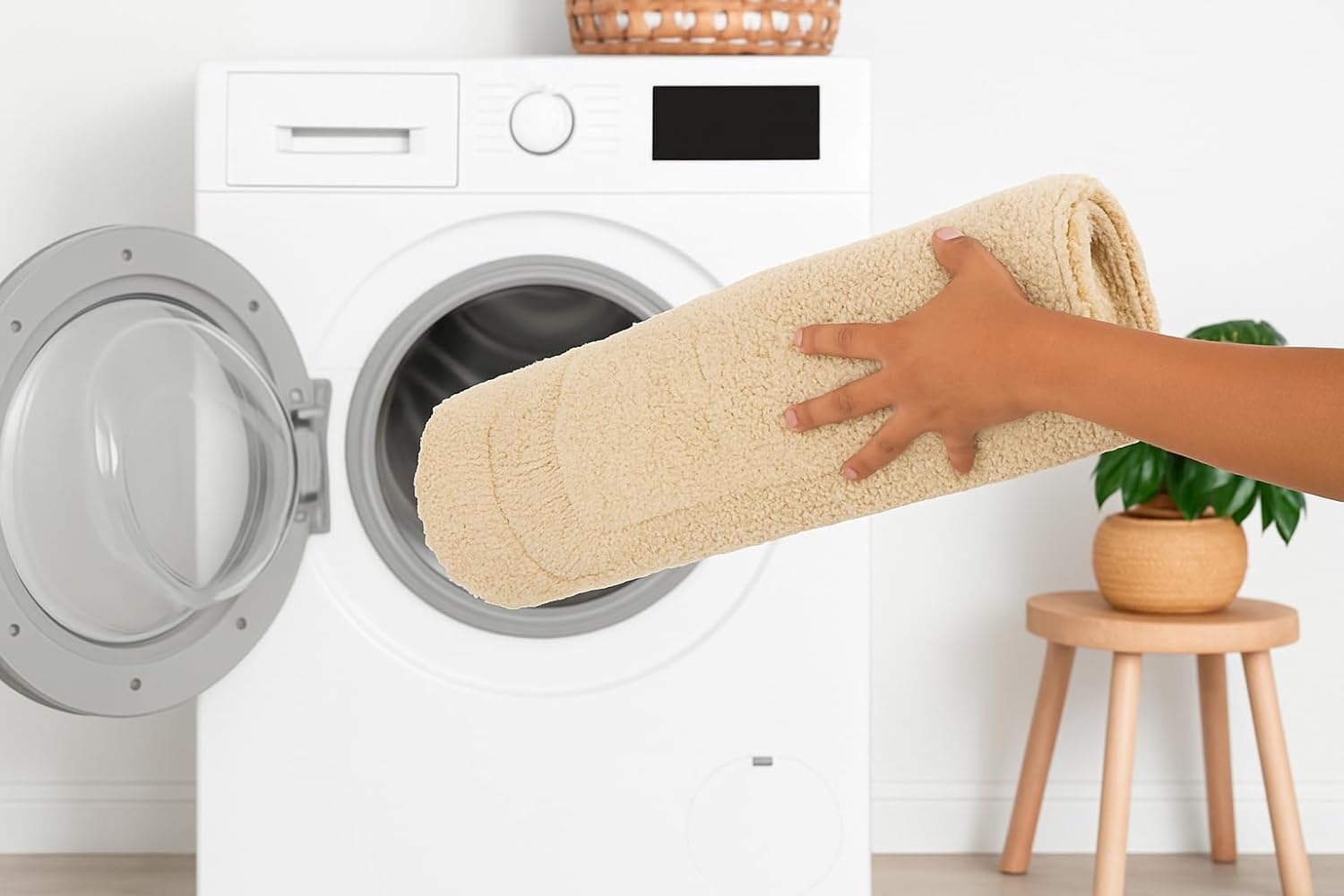 Premium Linen Cotton Bath Mat