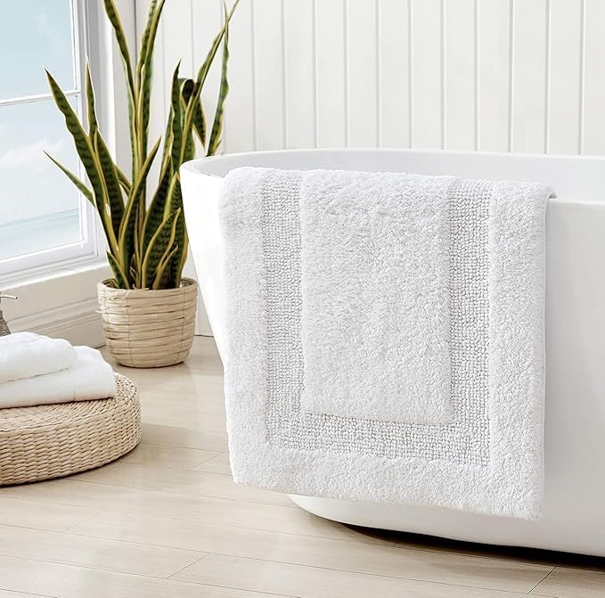 Premium white Cotton Bath Mat