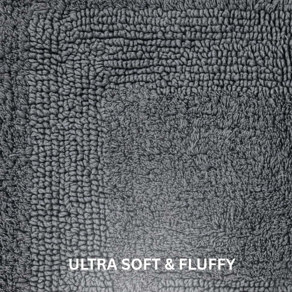 Premium Black Cotton Bath Mat