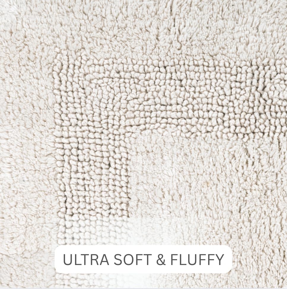 Premium white Cotton Bath Mat