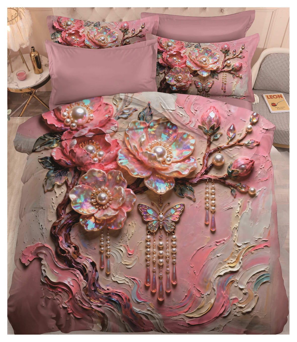 Kelo Living 11D Luxury Digital Print Bedsheet