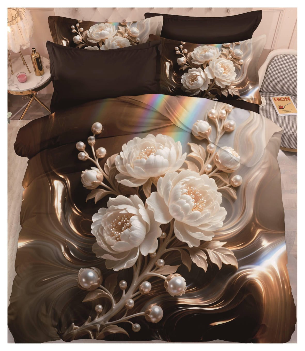 Kelo Living 11D Luxury Digital Print Bedsheet