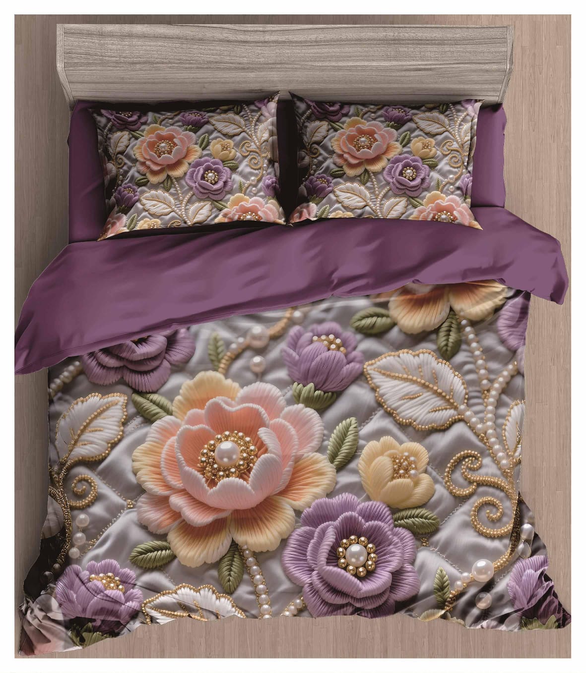 KELO LIVING 11D Digital Print Bedsheet